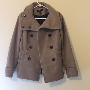 H&M taupe peacoat